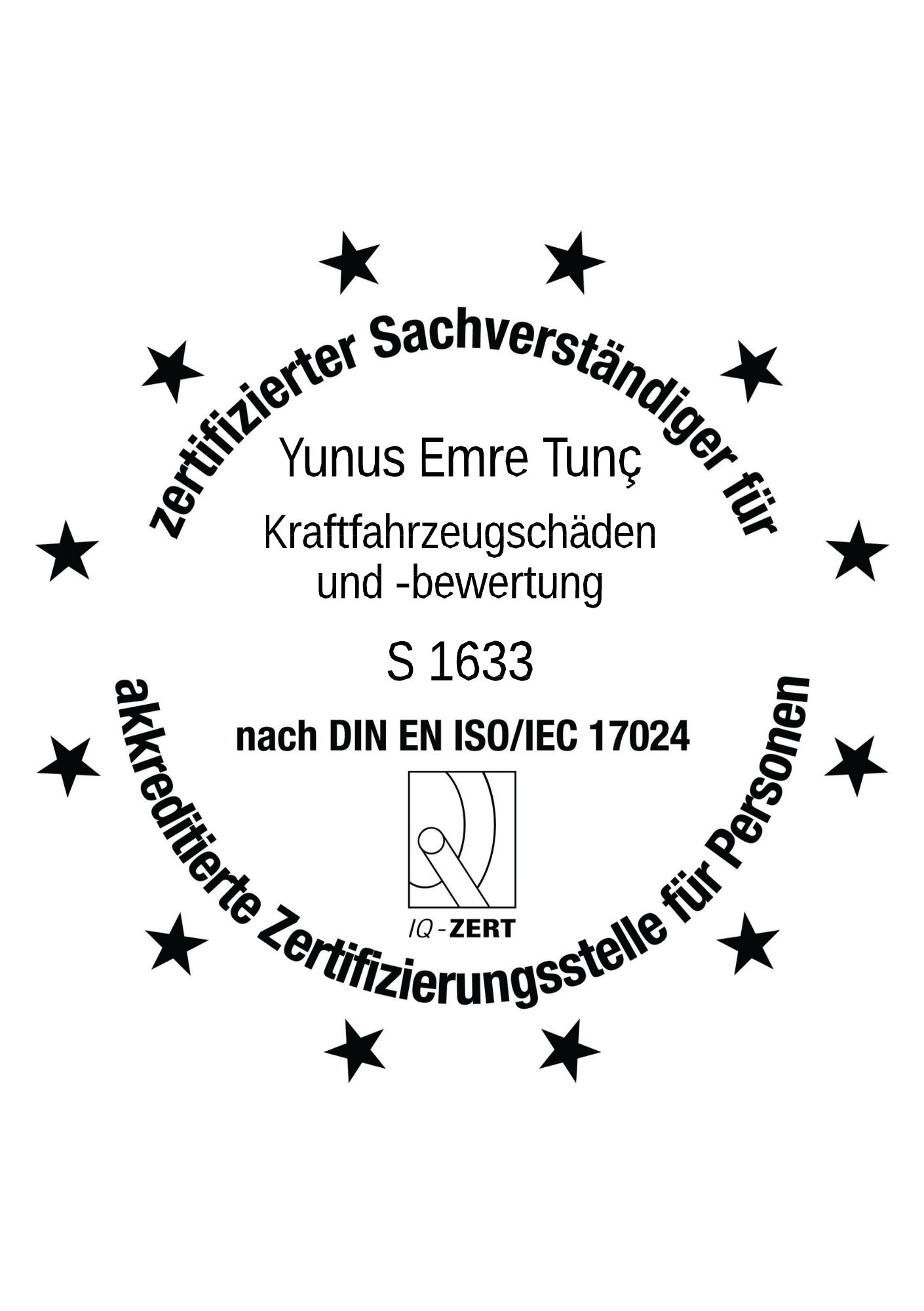 DIN NORM Zertifikat Bronze Gutachten Wuppertal